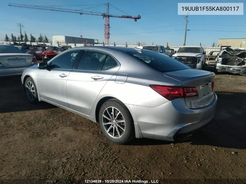 2019 Acura Tlx VIN: 19UUB1F55KA800117 Lot: 12134839