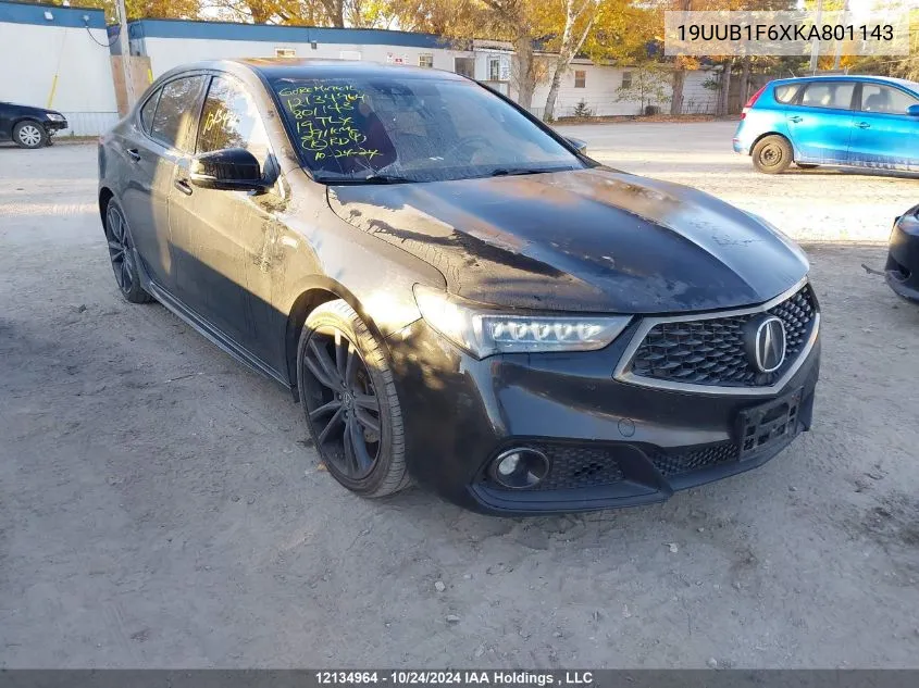 2019 Acura Tlx VIN: 19UUB1F6XKA801143 Lot: 12134964