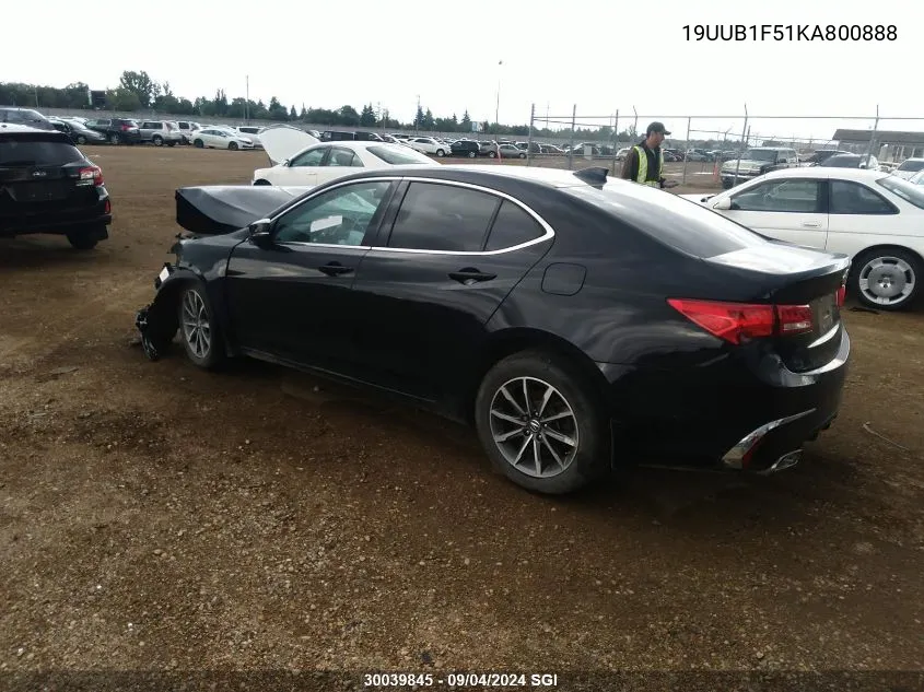 2019 Acura Tlx Technology VIN: 19UUB1F51KA800888 Lot: 30039845