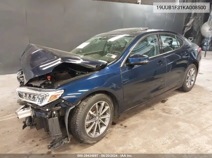 2019 Acura Tlx Standard VIN: 19UUB1F31KA008500 Lot: 39434897