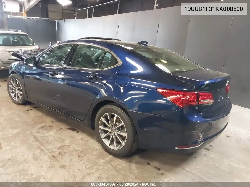 2019 Acura Tlx Standard VIN: 19UUB1F31KA008500 Lot: 39434897