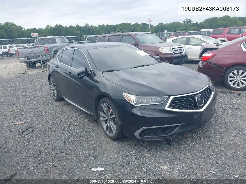 19UUB2F43KA008173 2019 Acura Tlx Tech Pkg