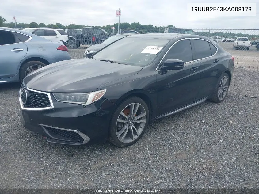 19UUB2F43KA008173 2019 Acura Tlx Tech Pkg