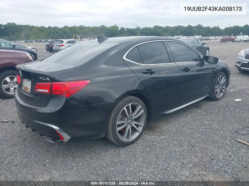 19UUB2F43KA008173 2019 Acura Tlx Tech Pkg