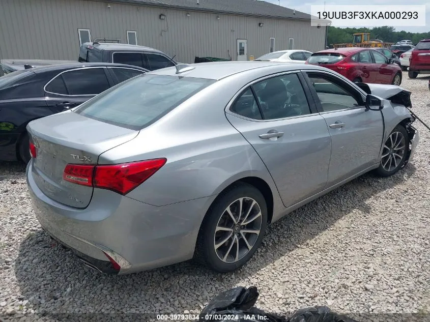 2019 Acura Tlx Standard VIN: 19UUB3F3XKA000293 Lot: 39793834