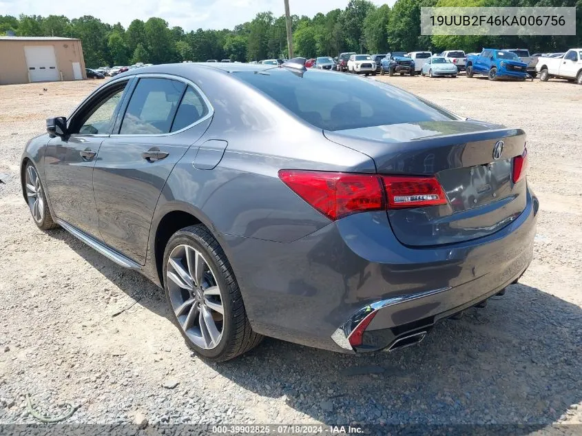 19UUB2F46KA006756 2019 Acura Tlx Tech Pkg