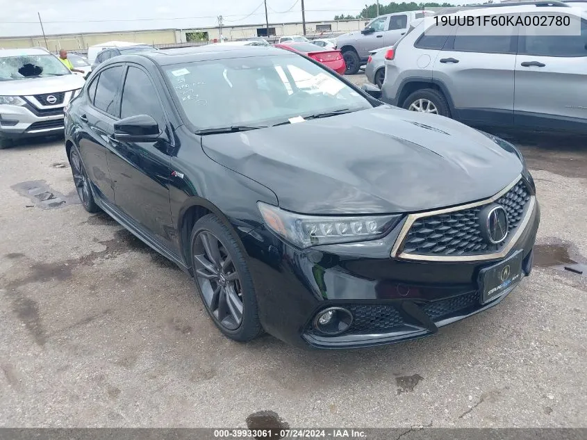 2019 Acura Tlx Tech A-Spec Pkgs VIN: 19UUB1F60KA002780 Lot: 39933061