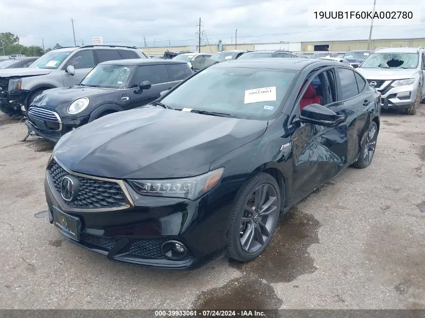 19UUB1F60KA002780 2019 Acura Tlx Tech A-Spec Pkgs