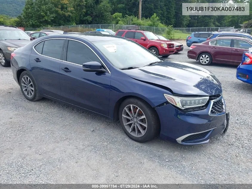 2019 Acura Tlx Standard VIN: 19UUB1F30KA007483 Lot: 39957784