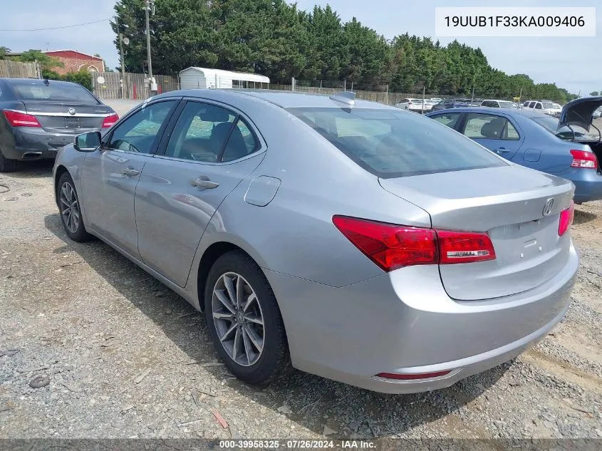 2019 Acura Tlx Standard VIN: 19UUB1F33KA009406 Lot: 39958325