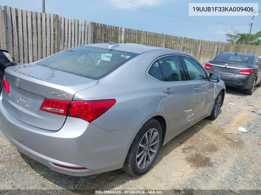 2019 Acura Tlx Standard VIN: 19UUB1F33KA009406 Lot: 39958325