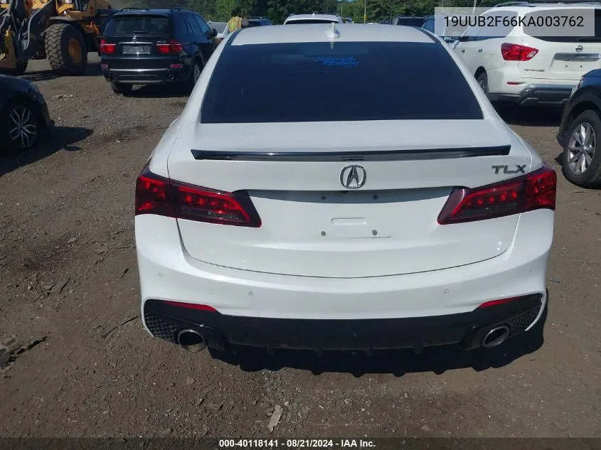 2019 Acura Tlx Technology/A-Spec VIN: 19UUB2F66KA003762 Lot: 40118141