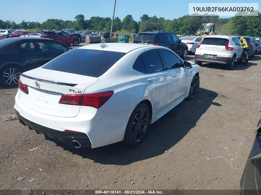 2019 Acura Tlx Technology/A-Spec VIN: 19UUB2F66KA003762 Lot: 40118141