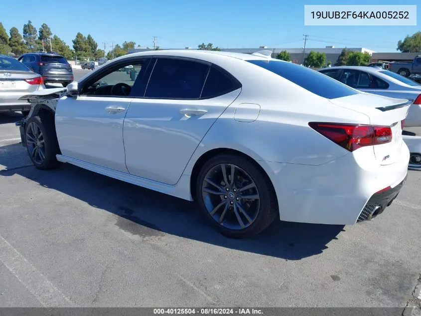 19UUB2F64KA005252 2019 Acura Tlx Tech A-Spec Pkgs