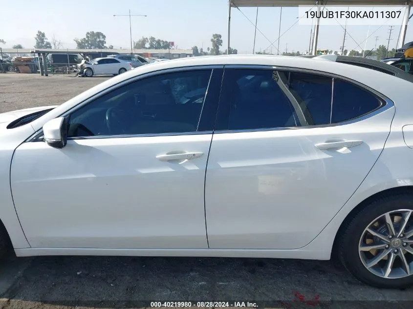 2019 Acura Tlx Standard VIN: 19UUB1F30KA011307 Lot: 40219980