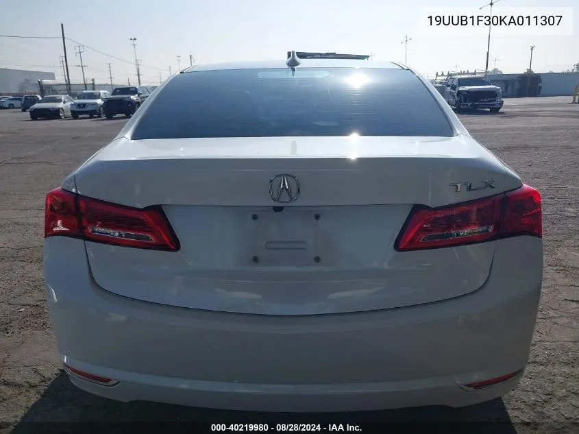 2019 Acura Tlx Standard VIN: 19UUB1F30KA011307 Lot: 40219980