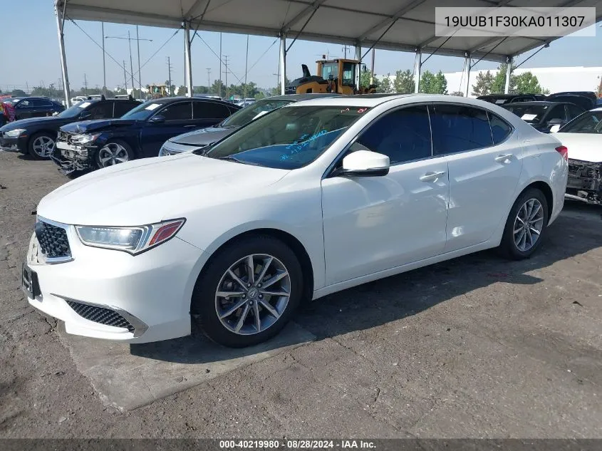 2019 Acura Tlx Standard VIN: 19UUB1F30KA011307 Lot: 40219980