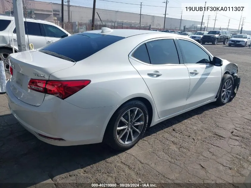 2019 Acura Tlx Standard VIN: 19UUB1F30KA011307 Lot: 40219980