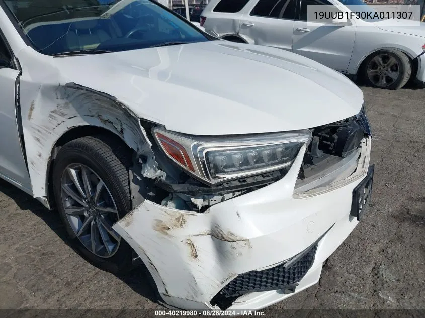 2019 Acura Tlx Standard VIN: 19UUB1F30KA011307 Lot: 40219980