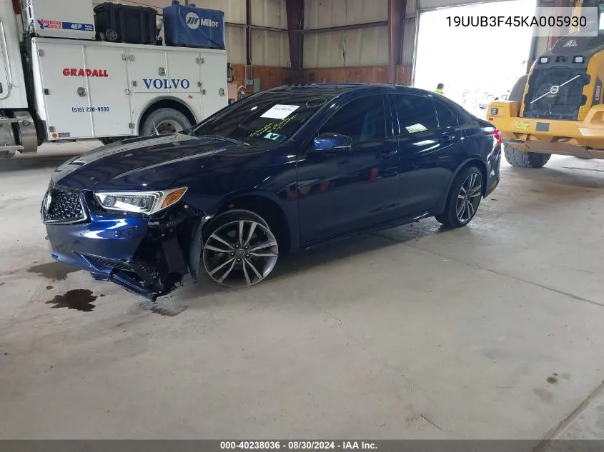 2019 Acura Tlx Tech Pkg VIN: 19UUB3F45KA005930 Lot: 40238036