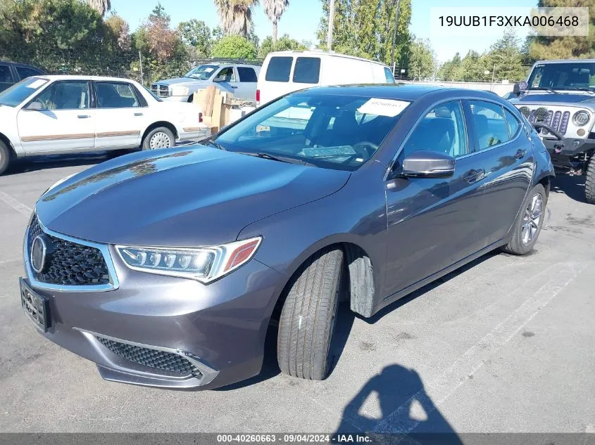 19UUB1F3XKA006468 2019 Acura Tlx