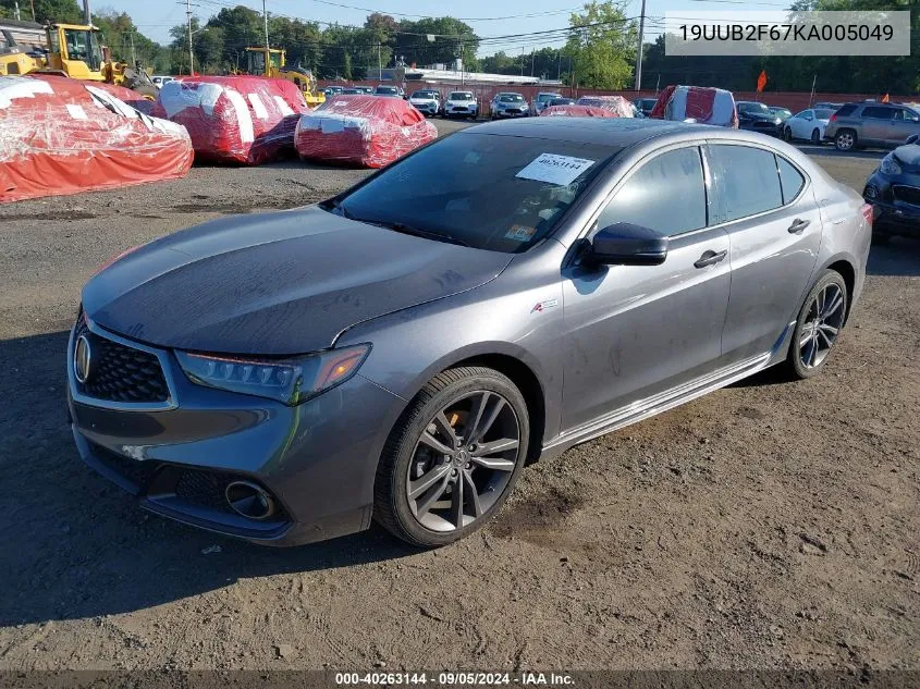 2019 Acura Tlx Tech A-Spec Pkgs VIN: 19UUB2F67KA005049 Lot: 40263144