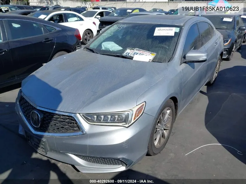 2019 Acura Tlx Standard VIN: 19UUB1F35KA010623 Lot: 40292600