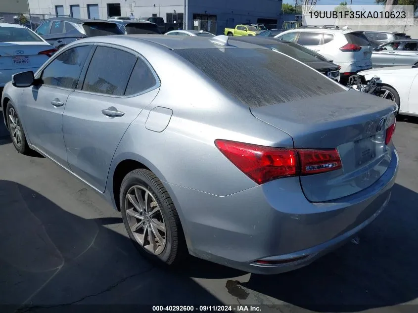 2019 Acura Tlx Standard VIN: 19UUB1F35KA010623 Lot: 40292600