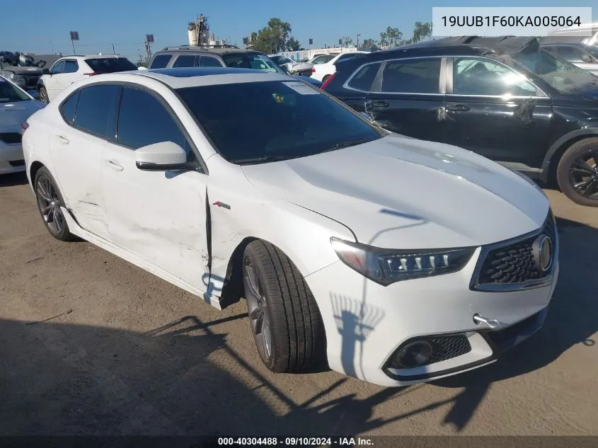 2019 Acura Tlx Tech A-Spec Pkgs VIN: 19UUB1F60KA005064 Lot: 40304488