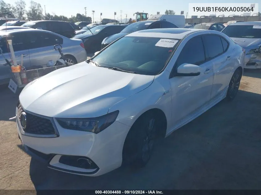 2019 Acura Tlx Tech A-Spec Pkgs VIN: 19UUB1F60KA005064 Lot: 40304488