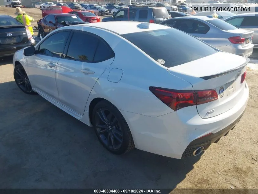 2019 Acura Tlx Tech A-Spec Pkgs VIN: 19UUB1F60KA005064 Lot: 40304488