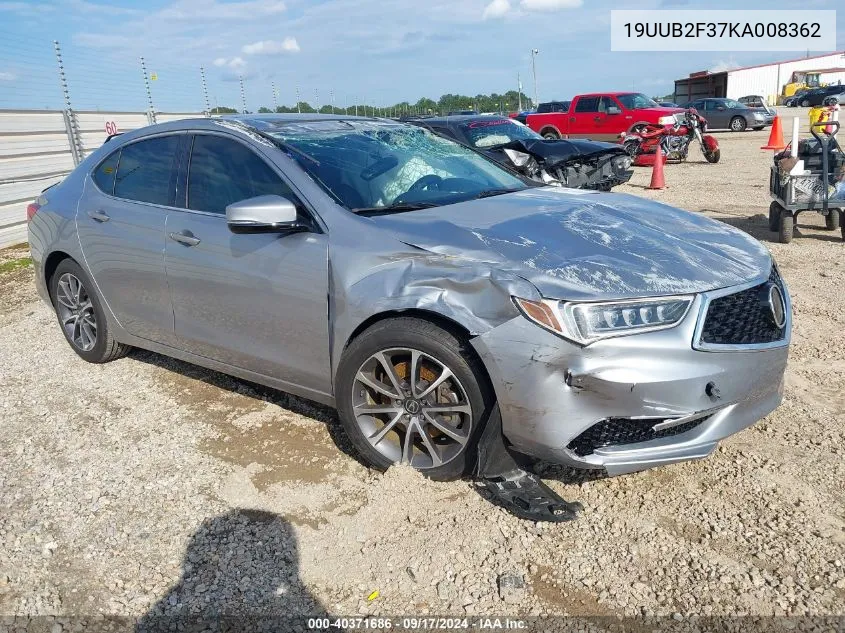 2019 Acura Tlx Standard VIN: 19UUB2F37KA008362 Lot: 40371686