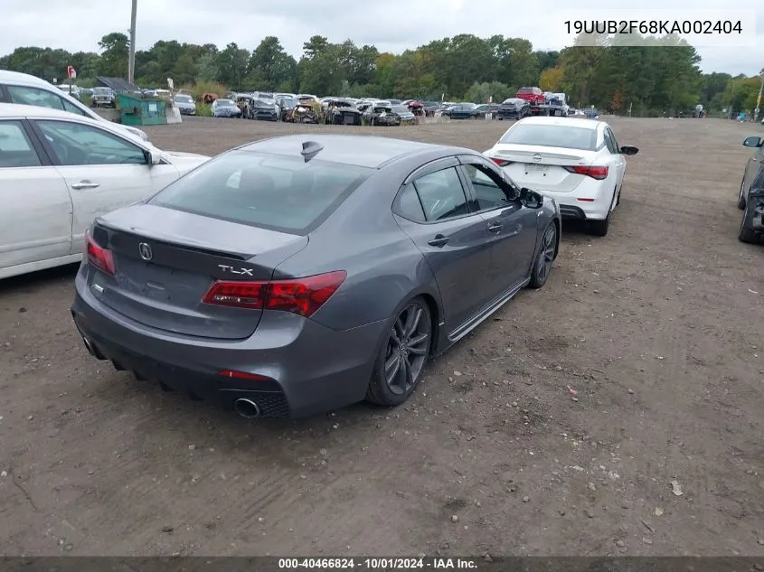 2019 Acura Tlx Technology/A-Spec VIN: 19UUB2F68KA002404 Lot: 40466824