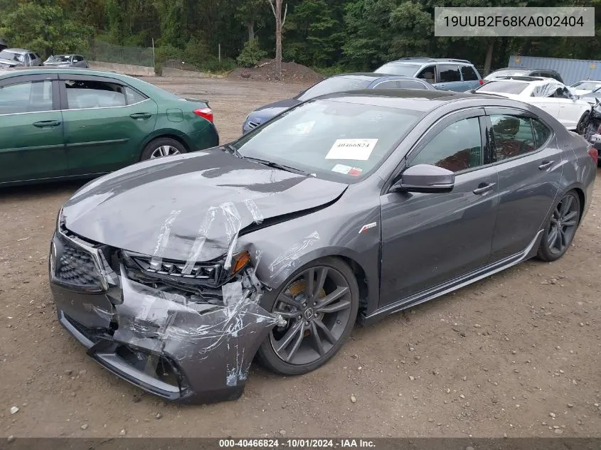 2019 Acura Tlx Technology/A-Spec VIN: 19UUB2F68KA002404 Lot: 40466824