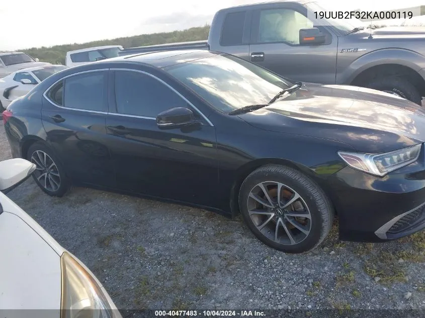 2019 Acura Tlx Standard VIN: 19UUB2F32KA000119 Lot: 40477483