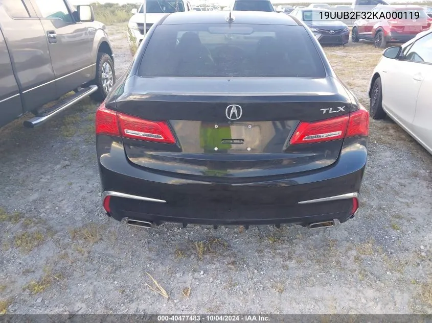 2019 Acura Tlx Standard VIN: 19UUB2F32KA000119 Lot: 40477483