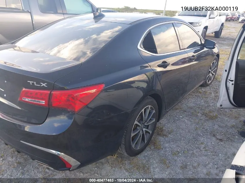 2019 Acura Tlx Standard VIN: 19UUB2F32KA000119 Lot: 40477483