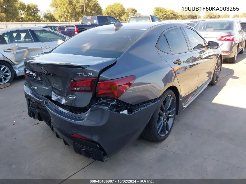 2019 Acura Tlx Tech A-Spec Pkgs VIN: 19UUB1F60KA003265 Lot: 40486907