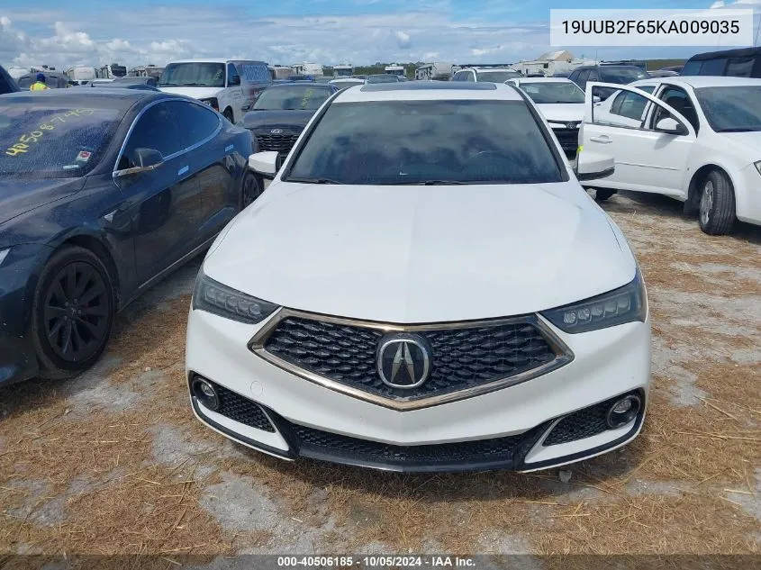 2019 Acura Tlx Tech A-Spec Pkgs VIN: 19UUB2F65KA009035 Lot: 40506185