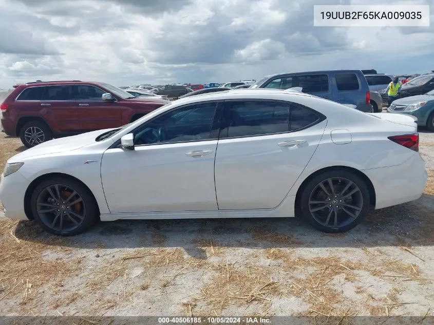 2019 Acura Tlx Tech A-Spec Pkgs VIN: 19UUB2F65KA009035 Lot: 40506185