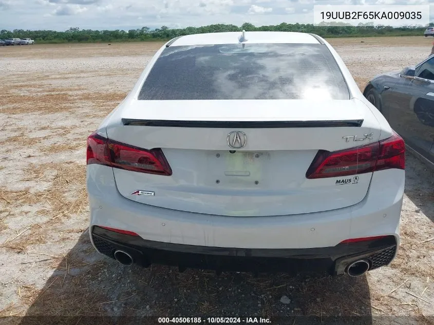 2019 Acura Tlx Tech A-Spec Pkgs VIN: 19UUB2F65KA009035 Lot: 40506185