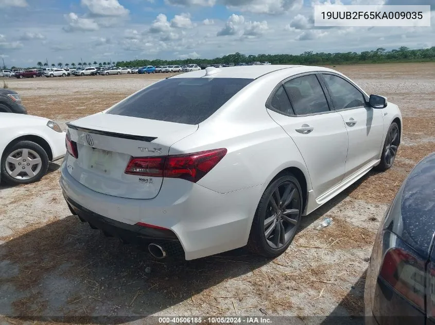 2019 Acura Tlx Tech A-Spec Pkgs VIN: 19UUB2F65KA009035 Lot: 40506185