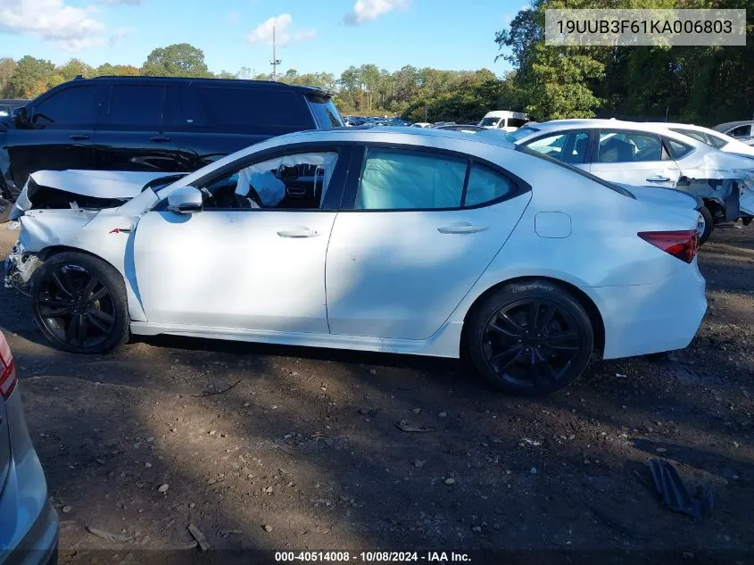 2019 Acura Tlx Technology/A-Spec VIN: 19UUB3F61KA006803 Lot: 40514008