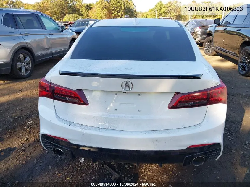 2019 Acura Tlx Technology/A-Spec VIN: 19UUB3F61KA006803 Lot: 40514008