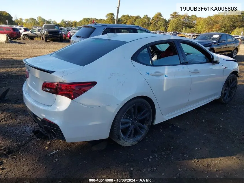 2019 Acura Tlx Technology/A-Spec VIN: 19UUB3F61KA006803 Lot: 40514008