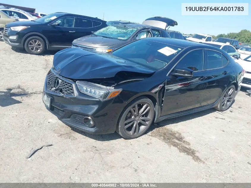 2019 Acura Tlx Tech A-Spec Pkgs VIN: 19UUB2F64KA001783 Lot: 40544982