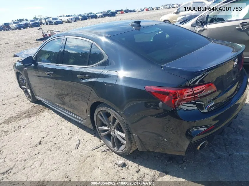 2019 Acura Tlx Tech A-Spec Pkgs VIN: 19UUB2F64KA001783 Lot: 40544982