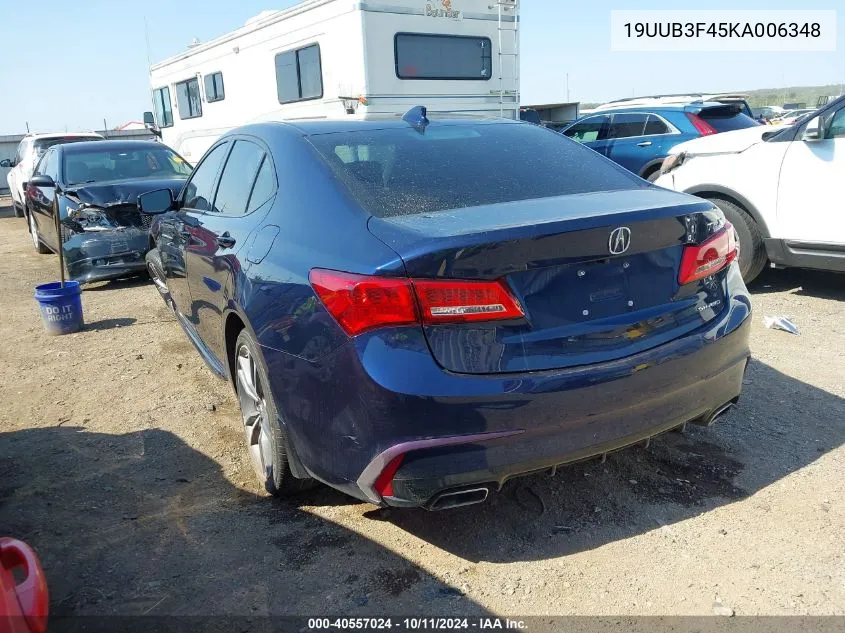 2019 Acura Tlx Tech Pkg VIN: 19UUB3F45KA006348 Lot: 40557024