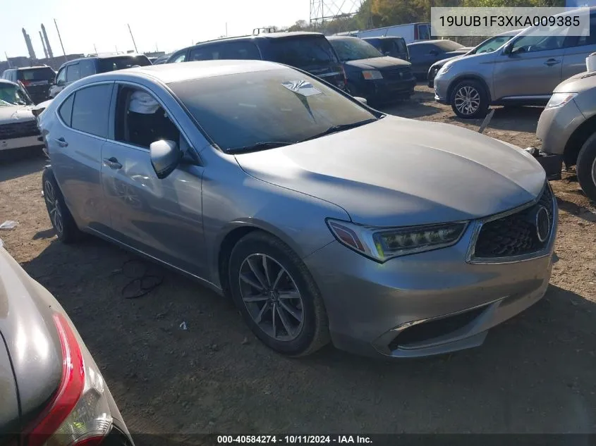 2019 Acura Tlx Standard VIN: 19UUB1F3XKA009385 Lot: 40584274