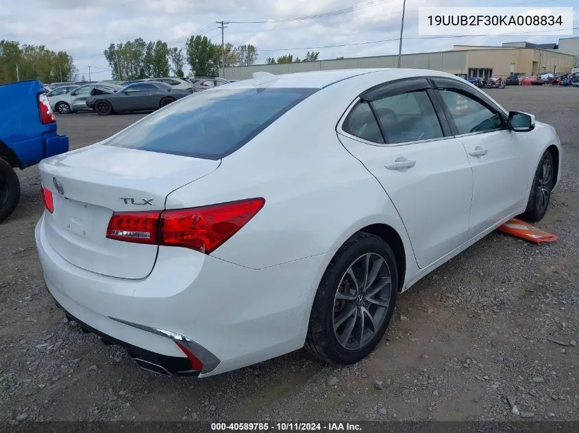 2019 Acura Tlx Standard VIN: 19UUB2F30KA008834 Lot: 40589785